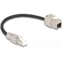 DeLOCK kaabel RJ45 pistiku välipaigaldus Keystone RJ45 moodulipesani Cat.6A 25 cm