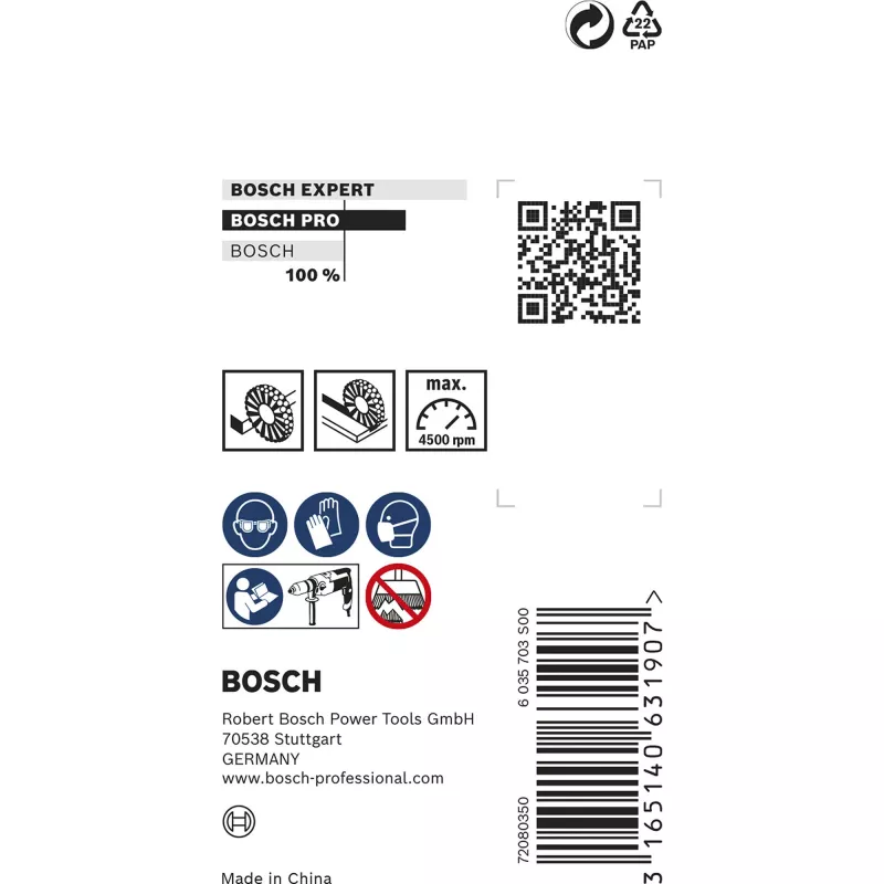 Bosch 2 608 622 110 traathari/rattahari 3 cm