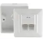 Pistikupesa karp RJ-45 valge ShiverPeaks BS74251-SET