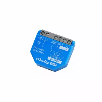 Shelly 1 Gen4 relee — Shelly kompaktne nutirelee WLAN-i, Matteri, Zigbee ja Bluetoothiga, max 16A