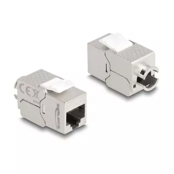DeLOCK Keystone moodul RJ45 pistik LSA-le Cat.6A õhuke tööriistavaba