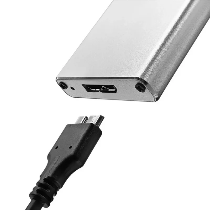 Alumiiniumkorpus QOLTEC 51833 M.2 SSD-le, SATA USB 3.0-le, toetab kuni 2TB