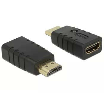 Adapter HDMI (pistik) > HDMI (pesa), EDID-emulaator (must)