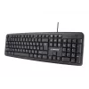 Klaviatuur Gembird KB-U-103-RU kontori USB QWERTY inglise vene must