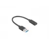 USB-kaabel Lanberg AD-UC-UA-03 USB 3.2 Gen 1 0,15 m