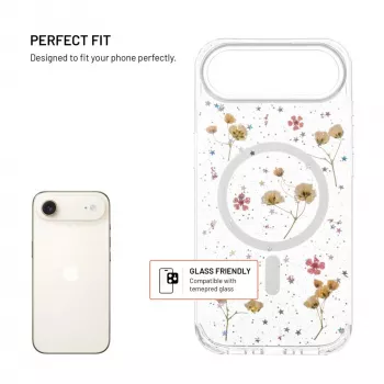 Tagakaas FIXED Apple iPhone Airile — TPU, MagBloom-ühilduv, Blush Plum