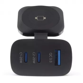 RealPower 450476 mobiilseadme laadija akupank, nutikell, tahvelarvuti Must Vahelduvvool Juhtmevaba laadimine Kiirlaadimine Siseruumidesse