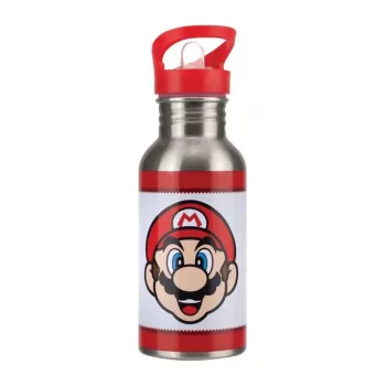 Paladone Super Mario metallist veepudel kõrrega