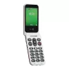 Funktsioonitelefon Doro Leva E22 karpkujuline, 2,8-tolline (7,11 cm) ekraan, üks SIM, 0,3 MP kaamera, 1150 mAh, 127,8 g, punane/valge