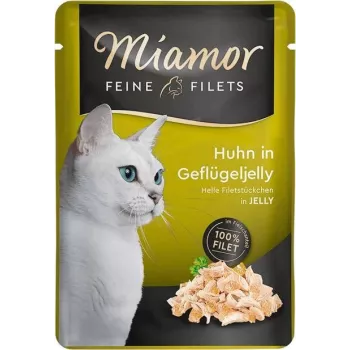 MIAMOR Feine Filets Chicken with poultry jelly - märg kassitoit - 100g