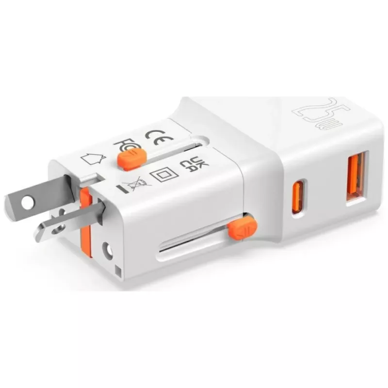 Reisilaadija 25W World Travel 25W USB-C + A