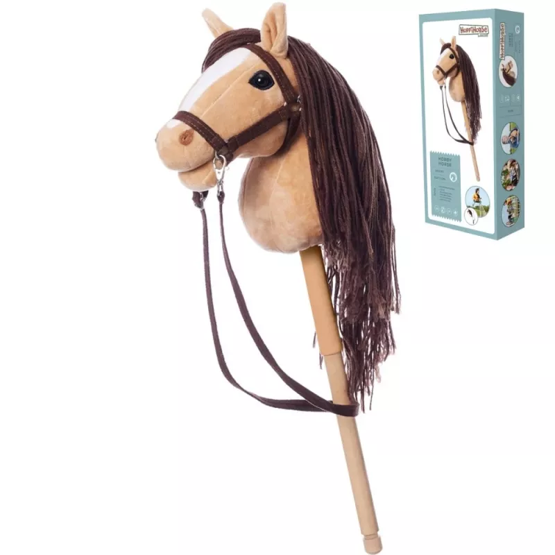 Hobune kepi otsas HOPPIHORSE Hobby Horse A4 beež
