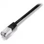 Equip Cat.5e SF/UTP ristkaabel, 1 m, Cat5e, SF/UTP (S-FTP), RJ-45, RJ-45, must