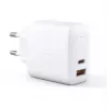 Seinalaadija Aukey PA-B3 valge GaN 65W USB-C / USB-A kiirlaadija