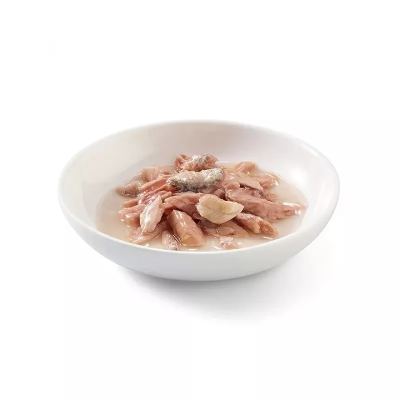 SCHESIR keedupuljongis tuunikala sardiinidega - märg kassitoit - 70 g
