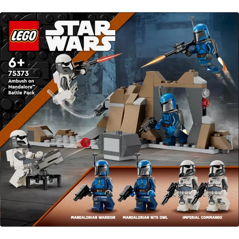 Ehitusmänguasi LEGO Star Wars Ambush on Mandalore Battle Pack 75373 — 4 minifiguuri, 109 osa, vanus 6+
