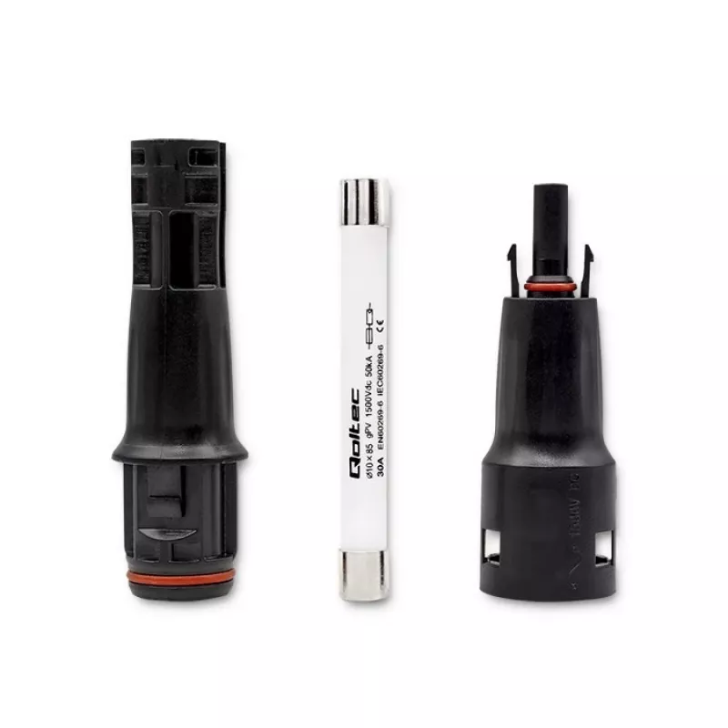 Päikesepistik QOLTEC MC4 1500V 30A – välistingimustes kasutatav fotogalvaaniline kaablipistik