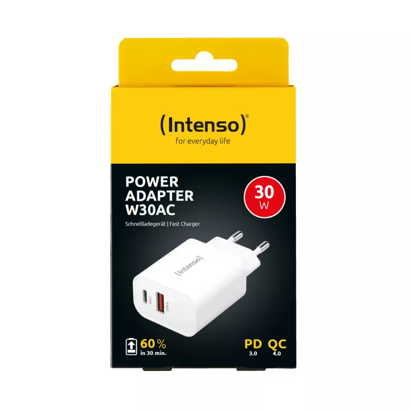 Siselaadija Intenso POWER ADAPTER USB-A/USB-C/7803012 Kiirlaadimine 20V