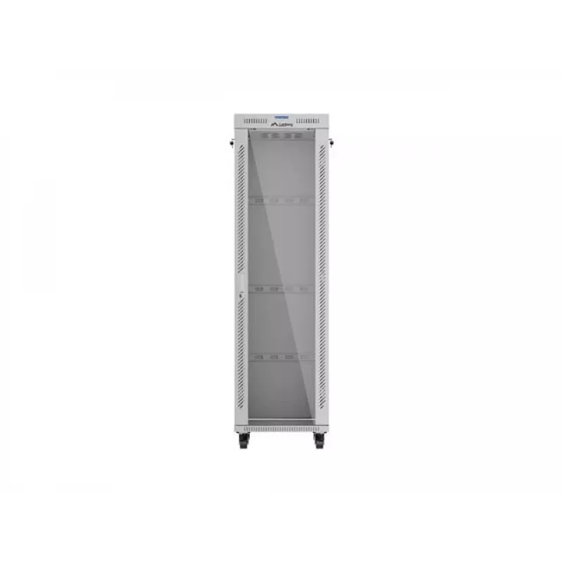 19-tolline 42U LANBERG püstine rack-kapp 600×600 mm hall klaasukse ja LCD-ga (lamepakend)