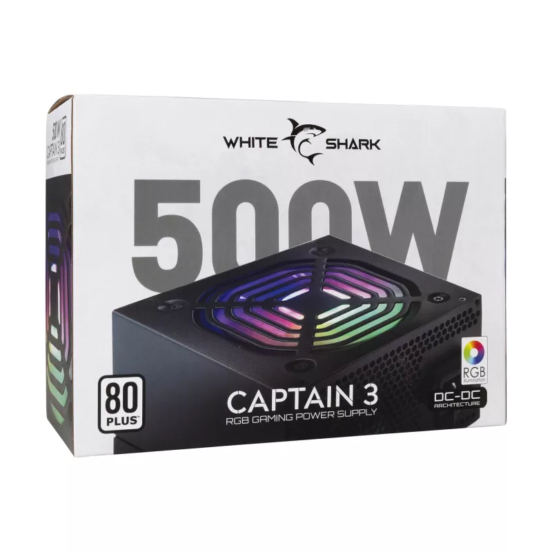 Toiteplokk White Shark GPSU-W500F Captain 3 500 W