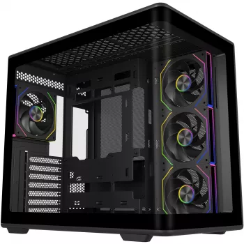 Elite 600 ARGB, tornkorpus must, karastatud klaas x 2