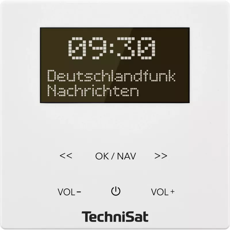 TechniSat DigitRadio UP 55 - DAB-raadio - 2 x 2 vatti - valge (0001/3901)