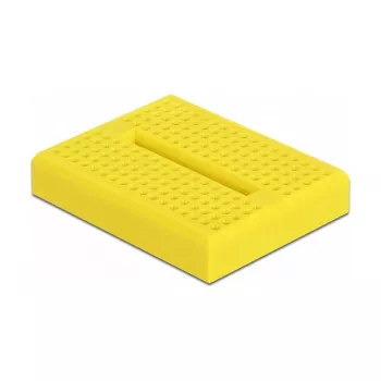 Breadboard DELOCK 18320 — plastist prototüüpimisplaat, kollane, 36×46×10 mm