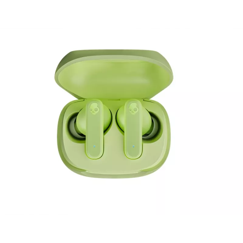 Kõrvasisesed tõelised juhtmevabad kõrvaklapid Skullcandy Smokin’ Buds – rohelised, intraauraalsed, 20–20000 Hz, 0,0406 kg