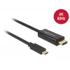 Video kaabli adapter DeLOCK 85291 USB USB-C HDMI 2 m Must