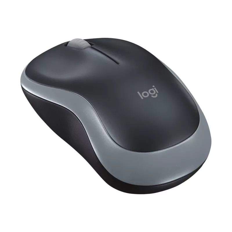 Logitech M185 juhtmeta optiline hiir, kahekäeline, hall, 910-002238