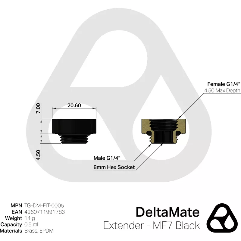 Thermal Grizzly DeltaMate Extender - MF7 must (TG-DM-FIT-0005)