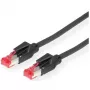 DRAKA paigalduskaabel Cat.6 (Class E) S/FTP, UC900 TM21, LSOH, must, 3 m