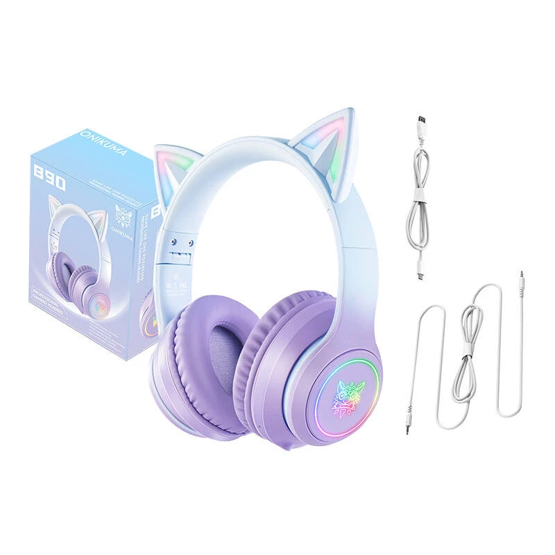 Peakomplekt Onikuma B90 mänguri peakomplekt sinine/lilla