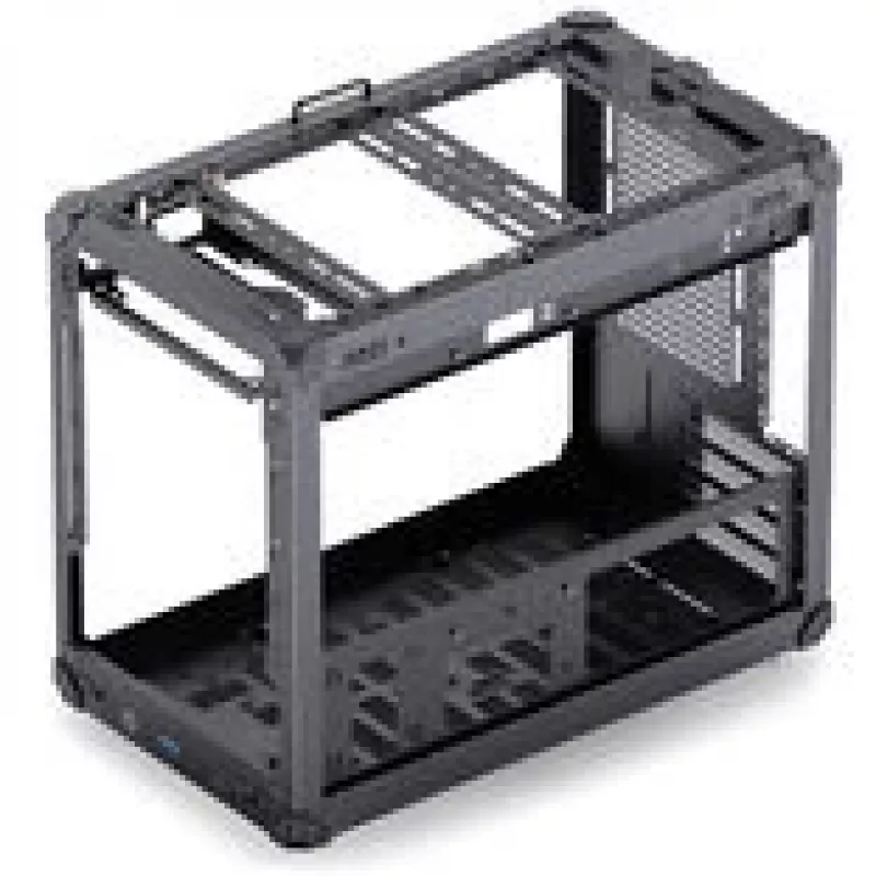 Jonsbo C6 MAX arvutikorpus, mini korpus, Micro-ATX, karastatud klaas - must