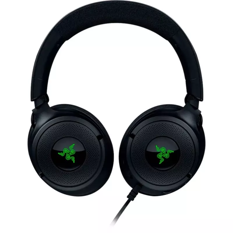 Razer Kraken V4 X - Juhtmega PC-mängude peakomplekt (TriForce 40 mm draiverid, sissetõmmatav kardioidmikrofon, 7.1 ruumiline heli, Chroma RGB arvutile, konsoolile ja telefonile)