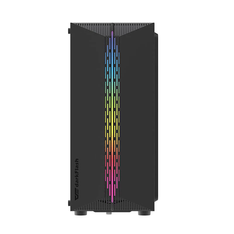 Darkflash DK151 LED arvuti korpus (must) + 3 RGB ventilaatorit