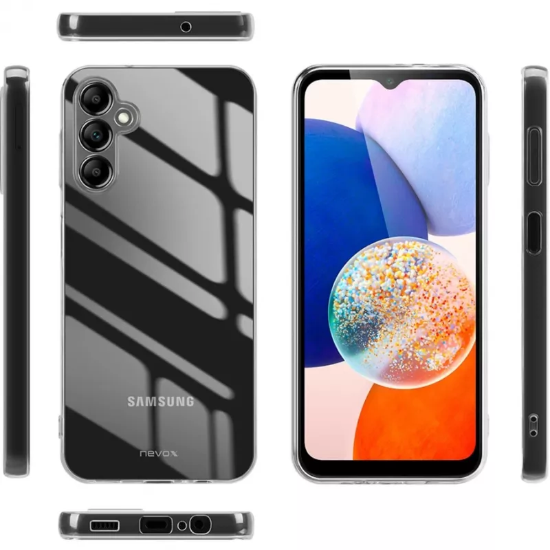 Cover Nevox StyleShell Flex Samsung Galaxy A15 6.5-tollisele läbipaistev