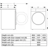 Eraldiseisev pesumasin Gorenje WPNEI84SASWIFI/PL 8 kg 1400 p/min WiFi valge, inverter-mootor