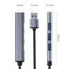 USB-jaotur QOLTEC 53793 — USB 3.0 sisend, 3× USB 2.0 porti