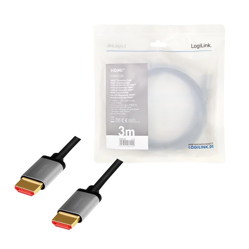HDMI-kaabel LogiLink CHA0106 3m