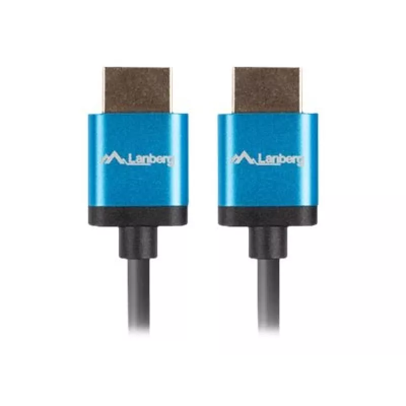 HDMI kaabel LANBERG CA-HDMI-22CU-0018-BK 1,8 m — HDMI tüüp A–A, HDMI 2.0, 18 Gbit/s, ARC, kullatud