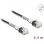DELOCK RJ45 võrgukaabel 0,5 m Cat.6A UTP must