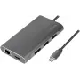 LogiLink UA0382 sülearvuti dokkimisjaam ja pordireplikaator, juhtmega, USB 3.2 Gen 1 (3.1 Gen 1) Type-C, hõbedane (UA0382)