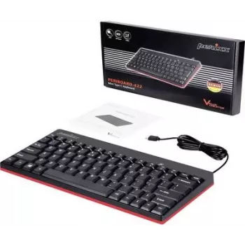 Perixx 11670 klaviatuur USB QWERTY saksa - USA inglise must (PERIBOARD-422 DE)