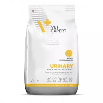 Kuiv koeratoit VETEXPERT Urinary Turkey 2 kg – veterinaardieet täiskasvanud koertele, struviitkivide ennetamine, gluteeni- ja sojavaba