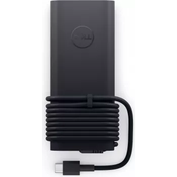 USB-C GaN õhuke adapter Dell 130W 492-BDQD — sülearvuti ja seadme laadija