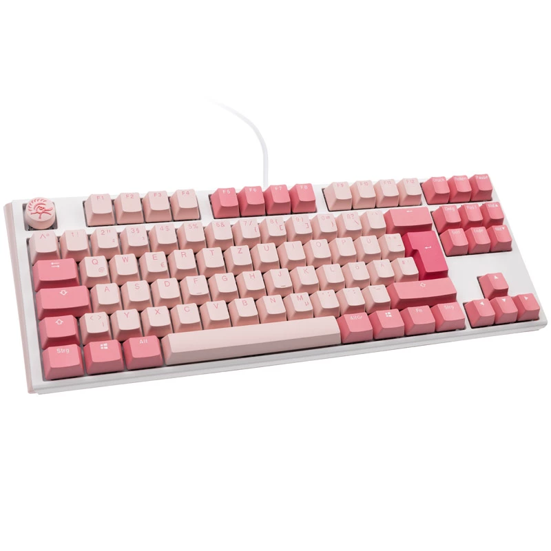 Ducky One 3 TKL klaviatuur Mängimine USB QWERTZ Saksa Roosa