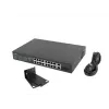 Haldamatu lüliti LANBERG RSFE-16P-2C-250 — 18-port Gigabit, 16x PoE+ (30W), 2x SFP, 250W, 1U, metall, riiulipaigaldus