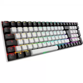 Sharkoon SKILLER SGK50 S2 White DE-Layout Gateron Yellow Klaviatuur