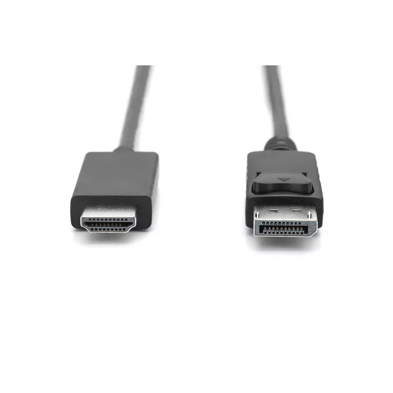 Adapterkaabel Displayport 1.2 lukustusega 4K 60Hz UHD tüüp DP/HDMI A M/M must 2 m